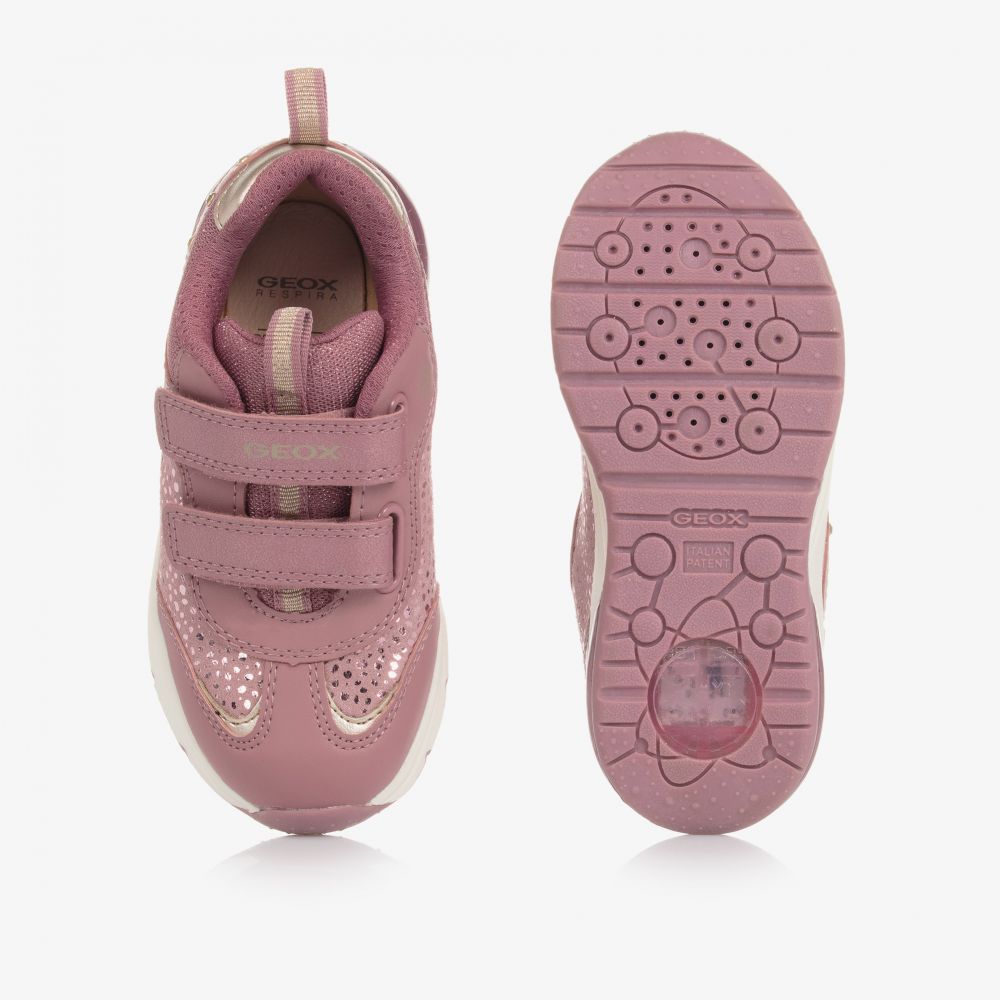 Geox - Zapatillas rosas con luces para niña | Childrensalon Outlet