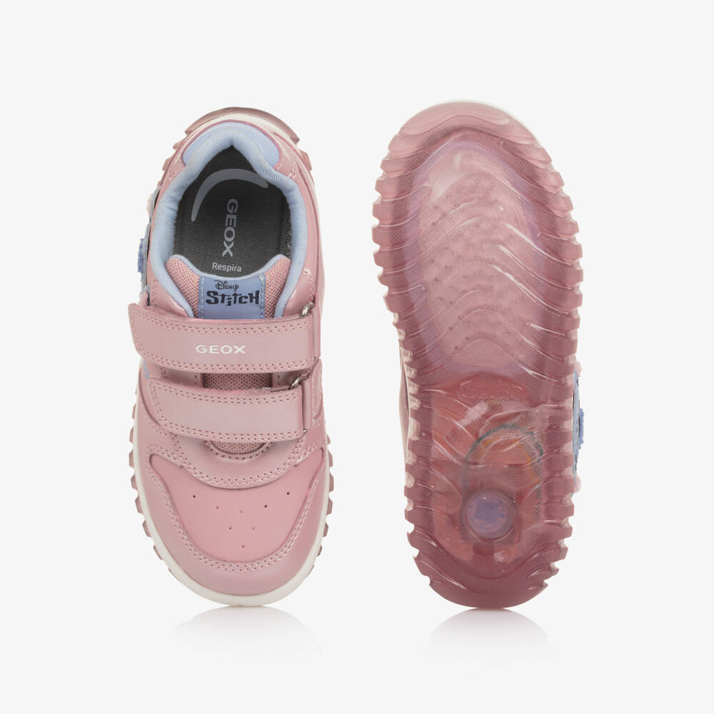 Geox-حذاء رياضي مضيء وردي للبنات | Childrensalon Outlet