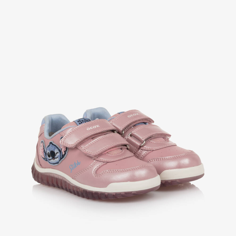 Geox-حذاء رياضي مضيء وردي للبنات | Childrensalon Outlet