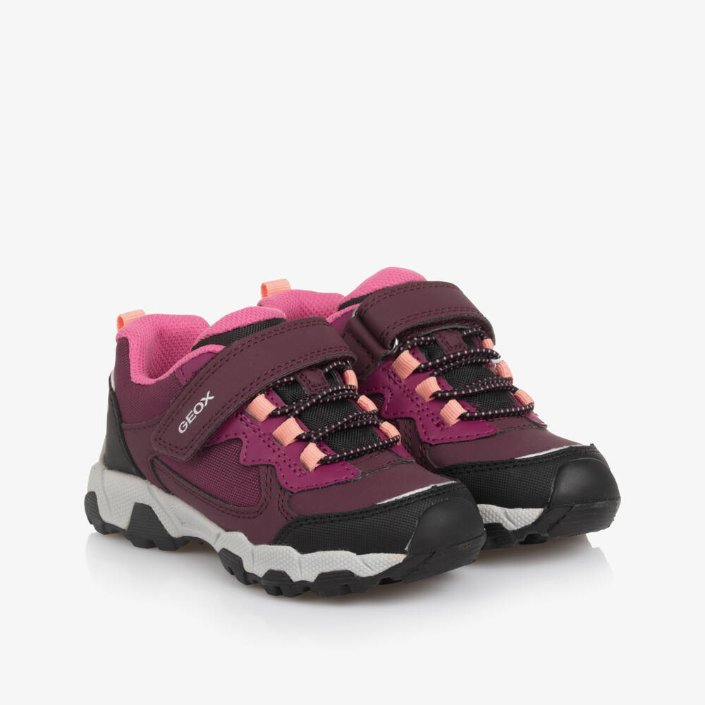 Geox-Girls Purple & Pink Waterproof Trainers | Childrensalon Outlet