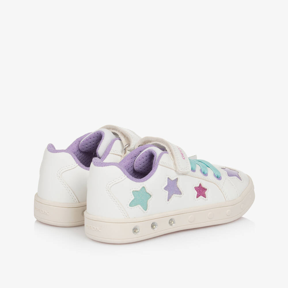 Geox-Girls Radiant White Star Sneakers | Childrensalon Outlet