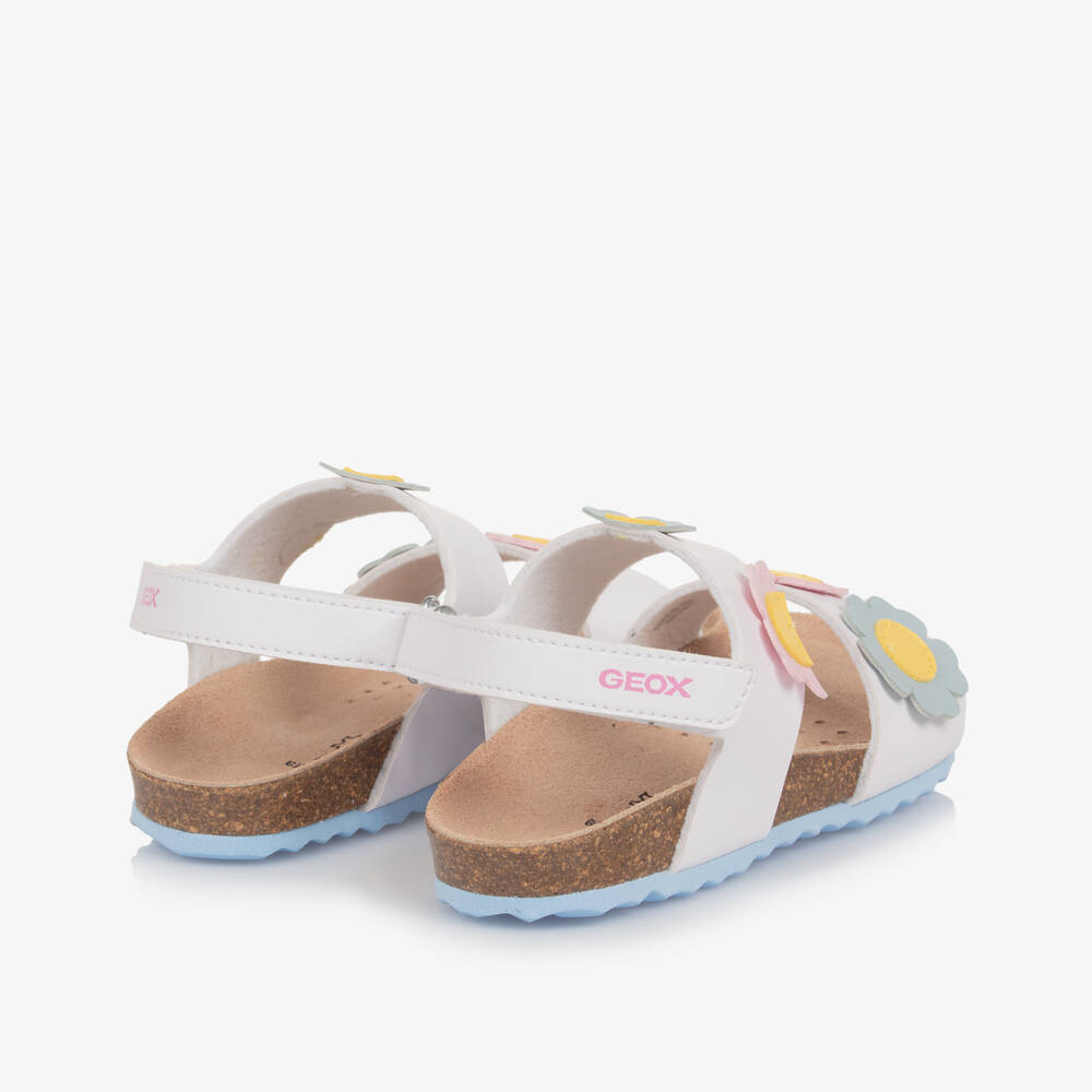 Geox-Girls Soft Pink Leatherette Sandals | Childrensalon Outlet