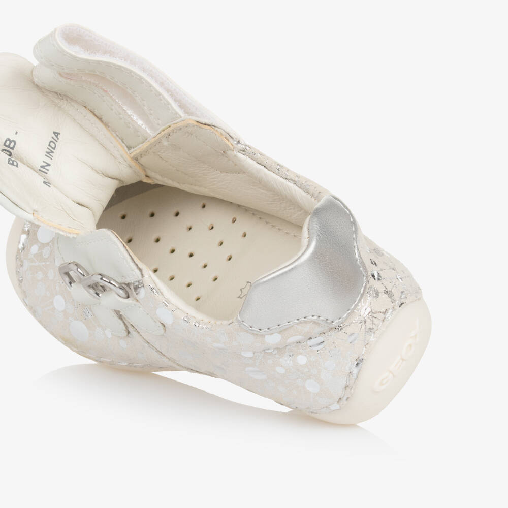 Geox-Girls' Sparkle Suede First Steps | Childrensalon Outlet