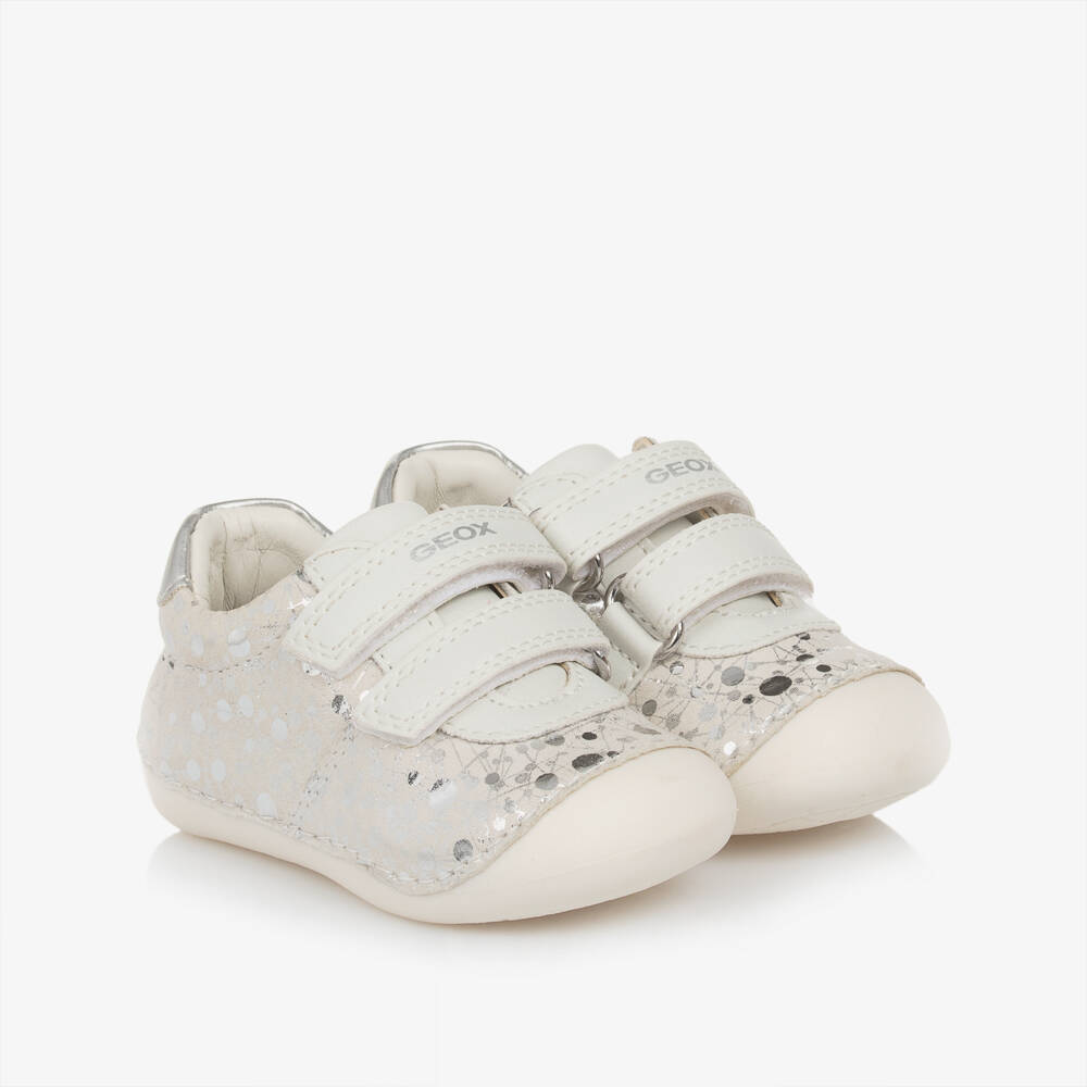 Geox-Girls' Sparkle Suede First Steps | Childrensalon Outlet