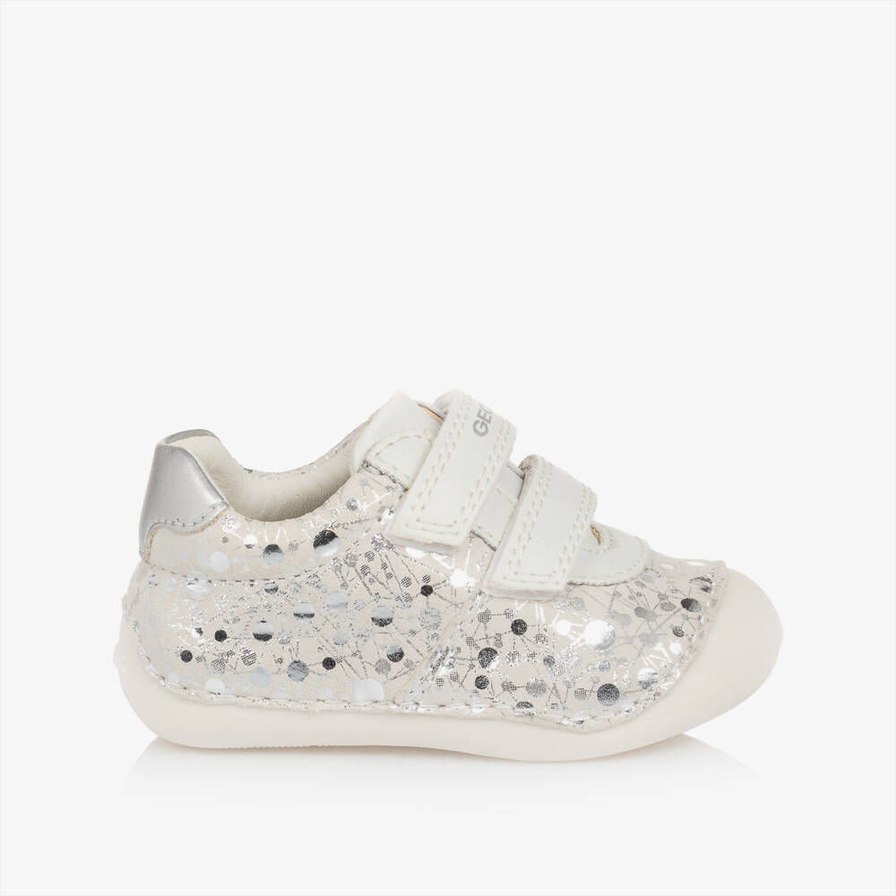 Geox-Girls' Sparkle Suede First Steps | Childrensalon Outlet