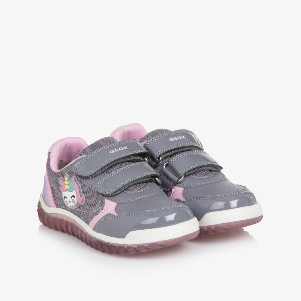 Geox-Girls Sparkly Unicorn Light-Up Trainers | Childrensalon Outlet