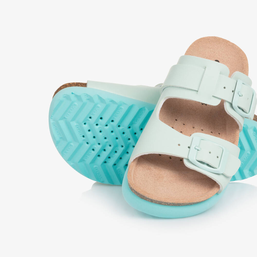 جيوكس-صنادل زرقاء زاهية للبنات بتصميم إبزيم وهمي | Childrensalon Outlet