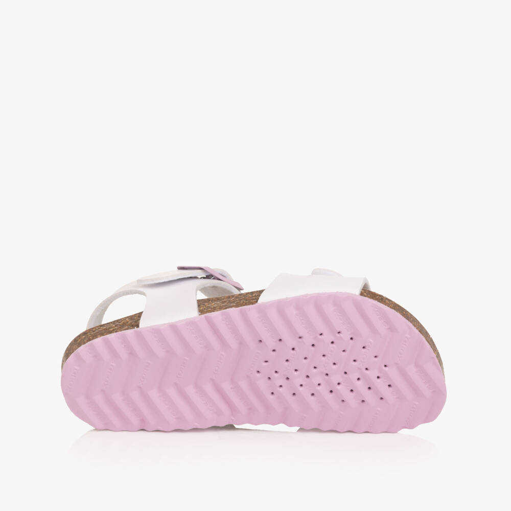 Geox-Girls White & Pink Butterfly Sandals | Childrensalon Outlet