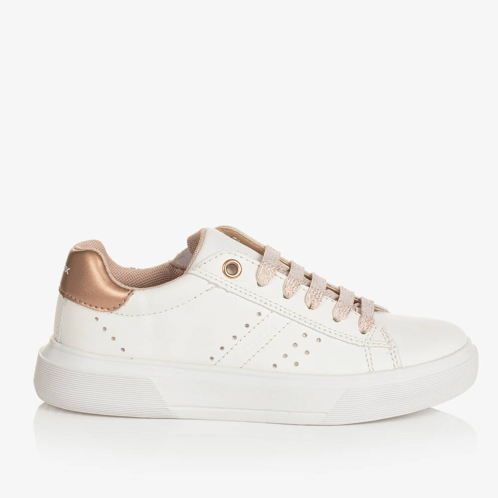 Geox ladies white trainers sales