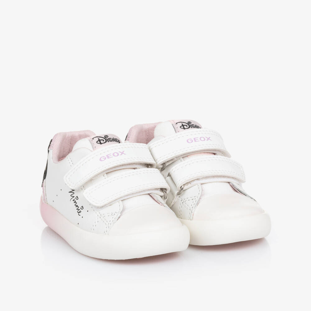 Geox-Girls White Velcro Disney Sneakers | Childrensalon Outlet