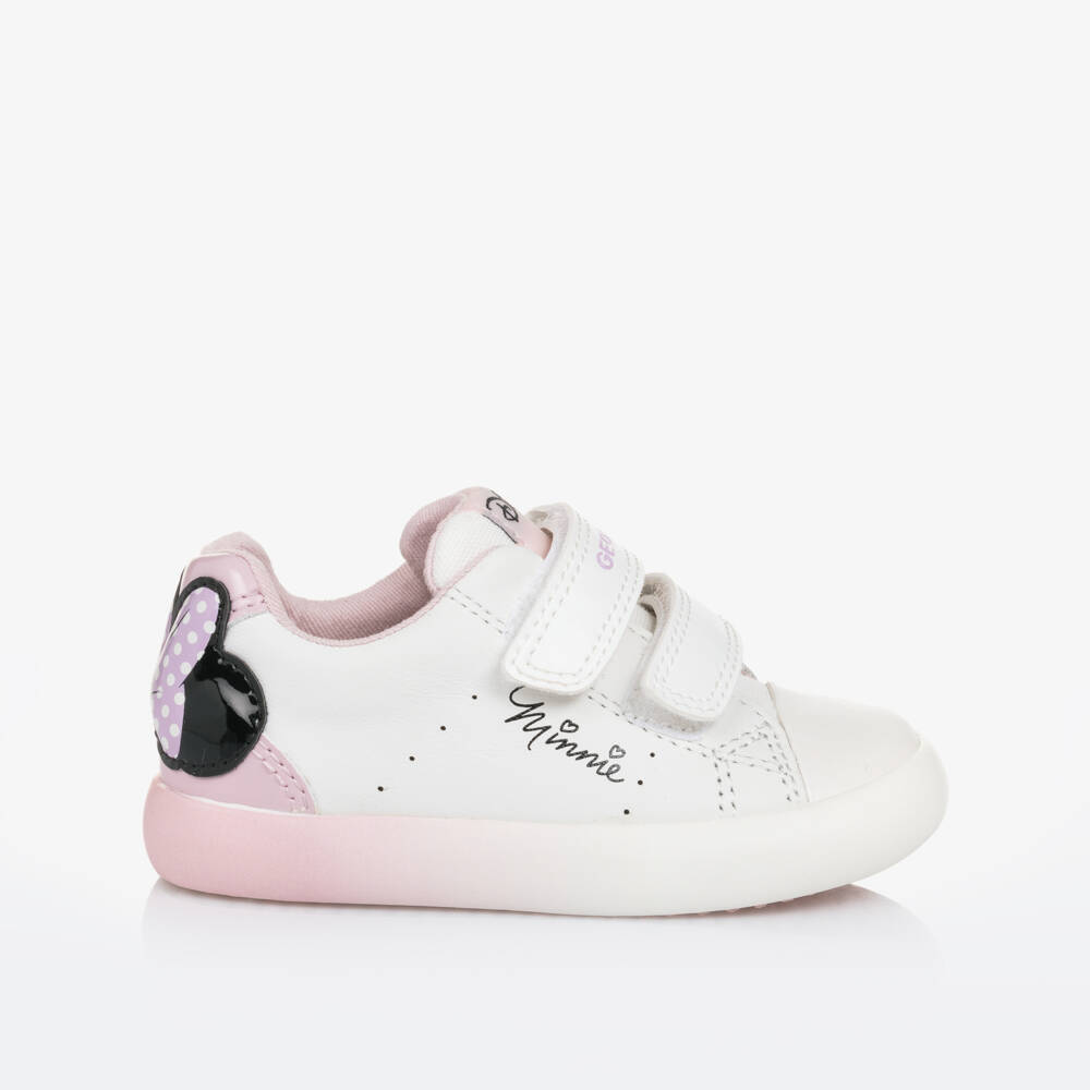 Geox-Girls White Velcro Disney Sneakers | Childrensalon Outlet