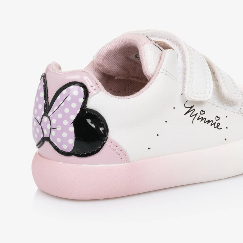 Geox-Girls White Velcro Disney Sneakers | Childrensalon Outlet