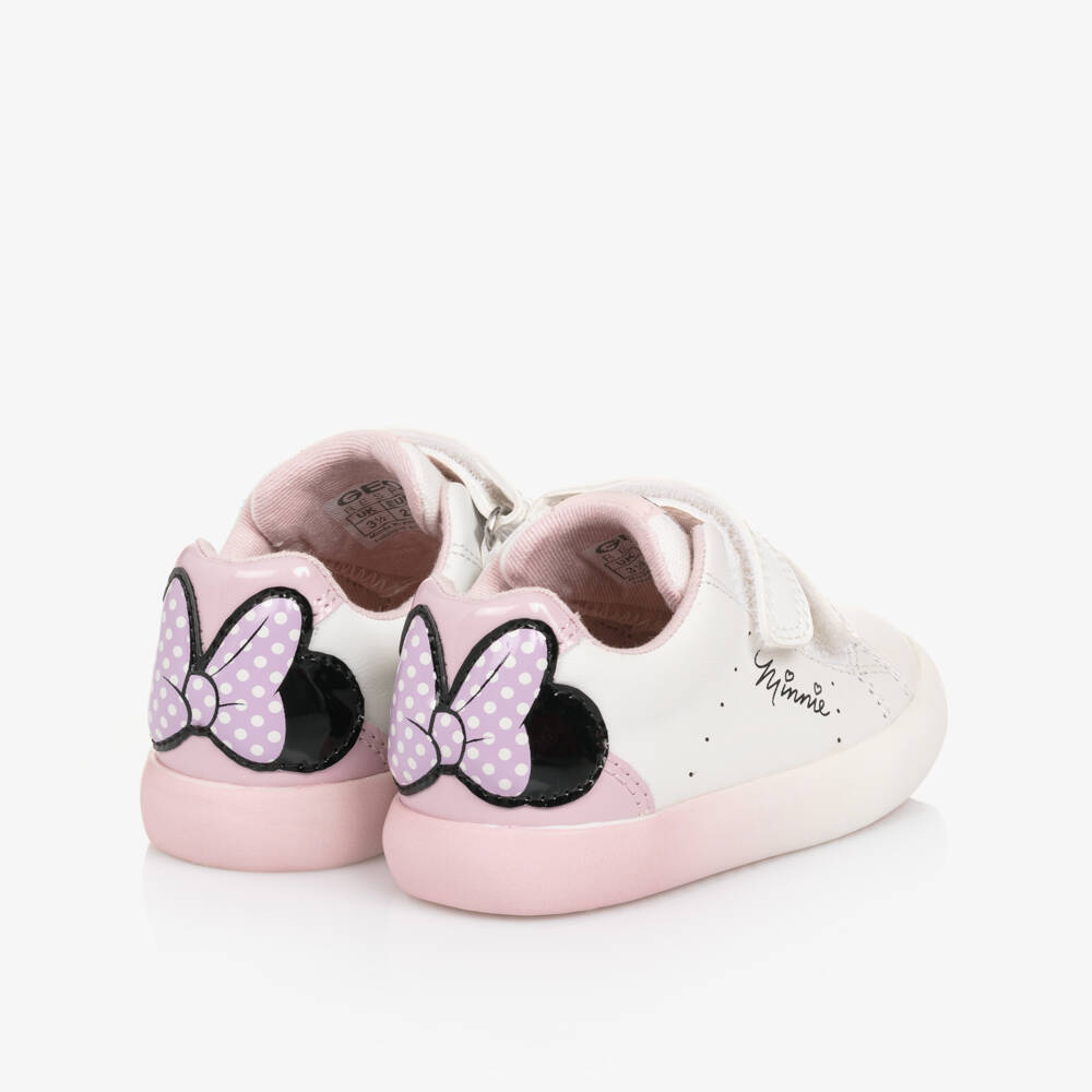 Geox-Girls White Velcro Disney Sneakers | Childrensalon Outlet
