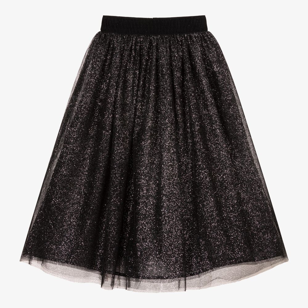 Giamo - Black Tulle Maxi Skirt | Childrensalon
