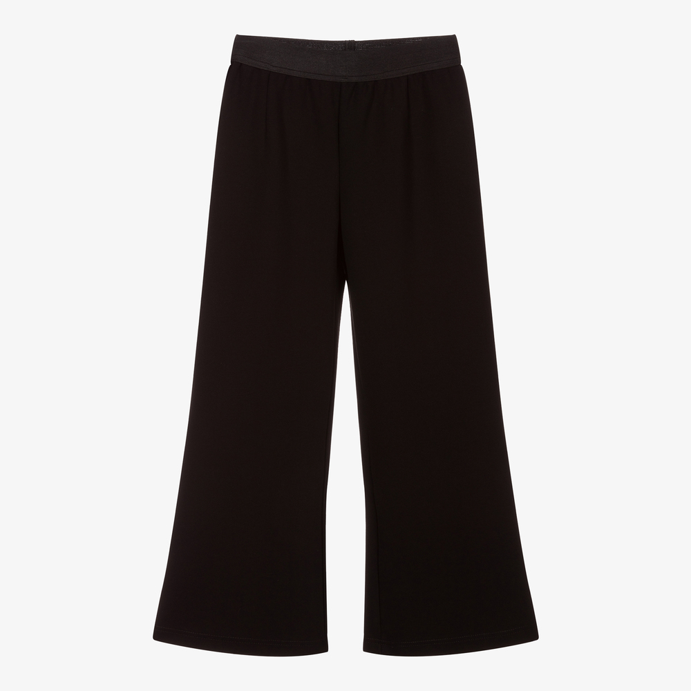 Giamo - Girls Black Flared Trousers | Childrensalon