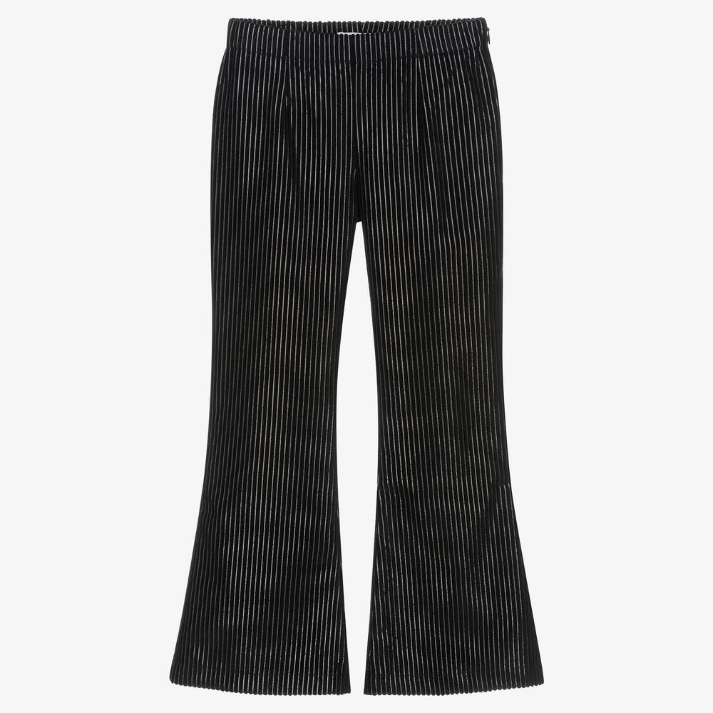 Giamo - Pantalon noir velours fille  | Childrensalon