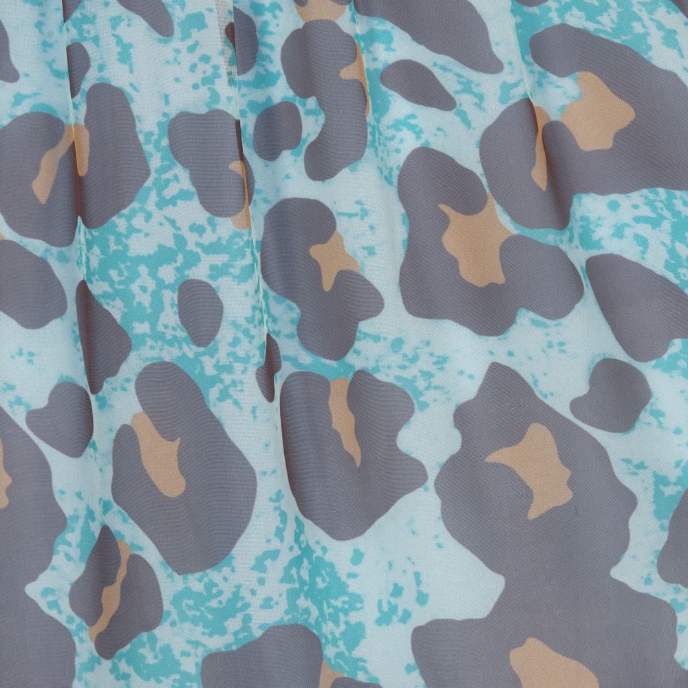 Giamo Girls Blue Leopard Maxi Dress