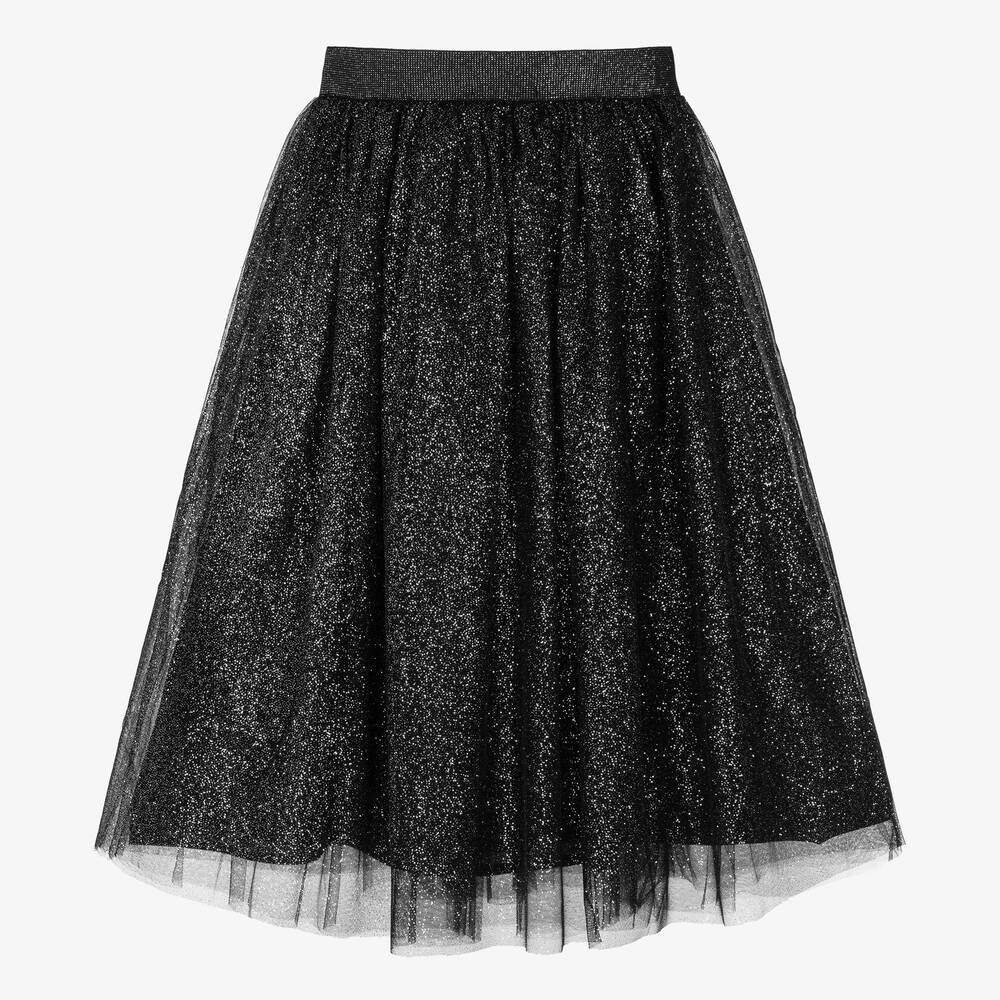 Black glitter tulle skirt outlet
