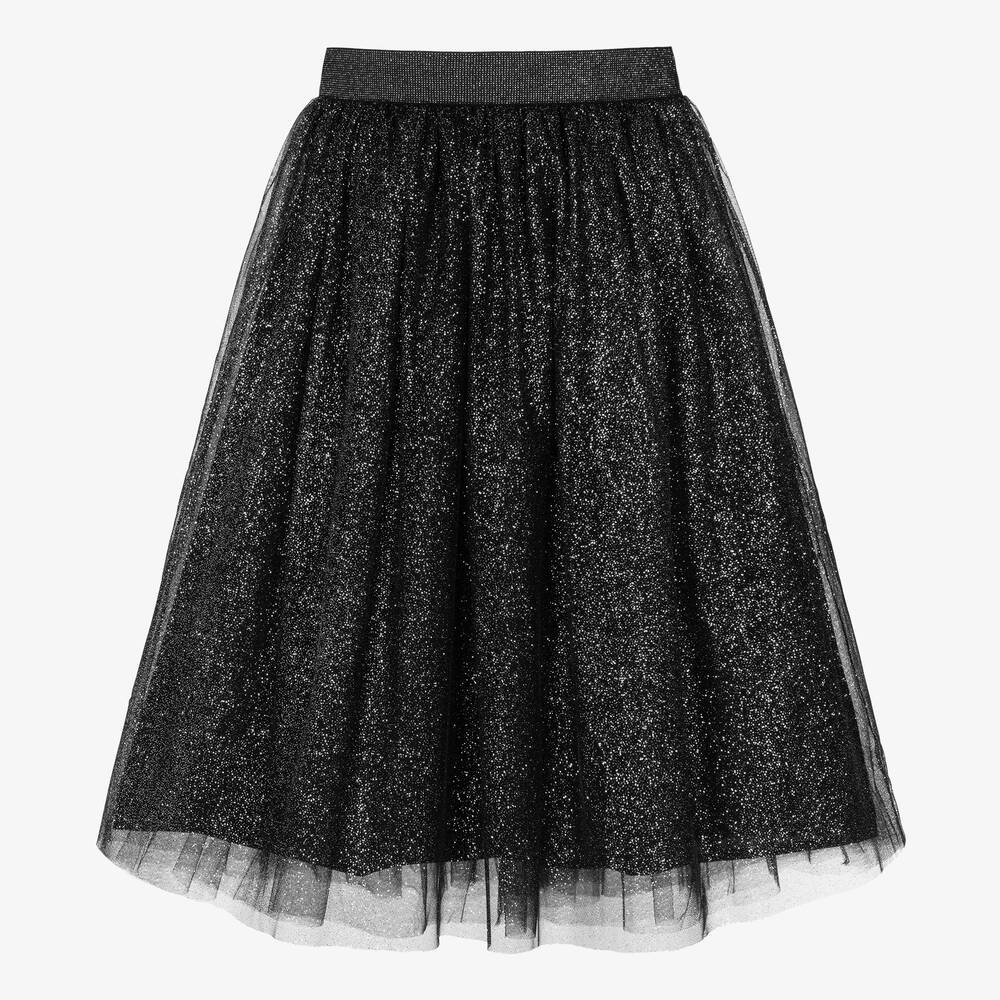 Giamo-تنورة تول غليتر لون أسود | Childrensalon Outlet