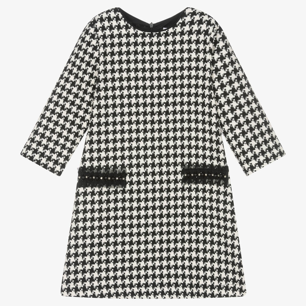 Giamo-Girls Houndstooth Dress | Childrensalon Outlet
