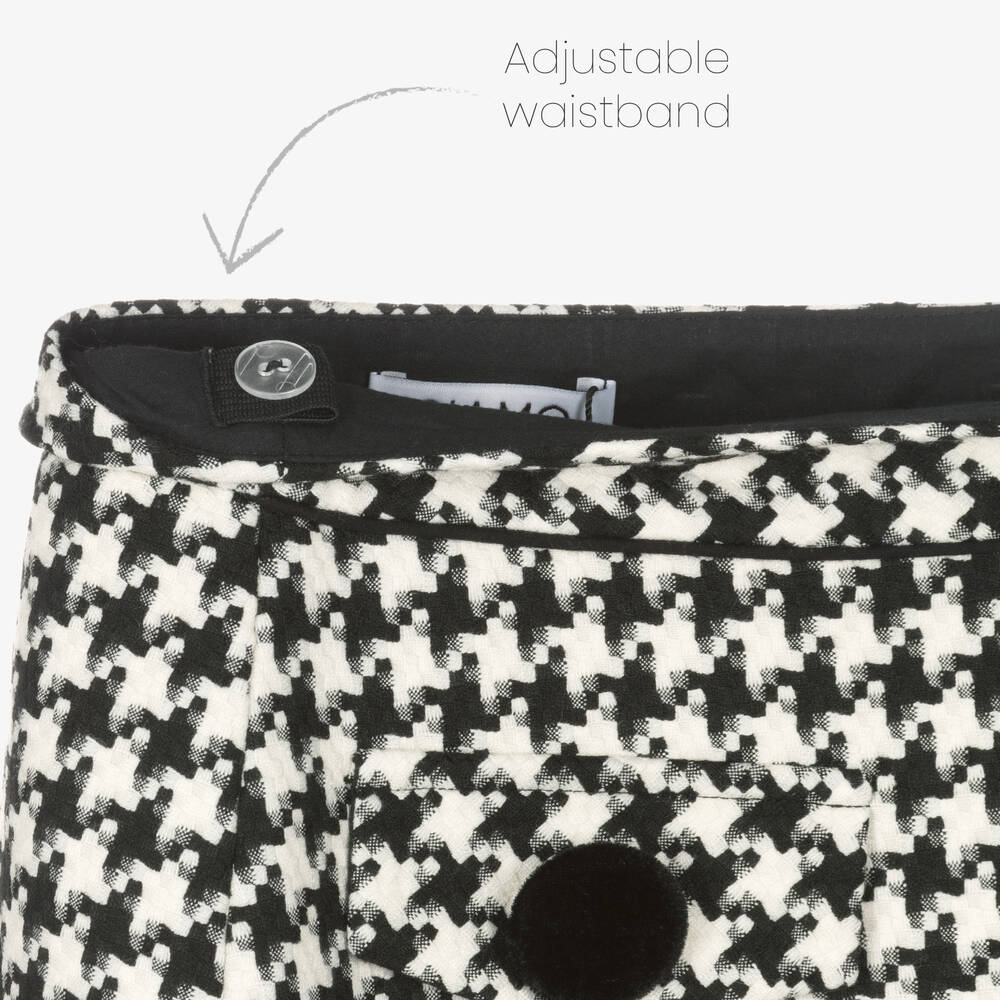 Giamo-Girls Houndstooth Skirt | Childrensalon Outlet