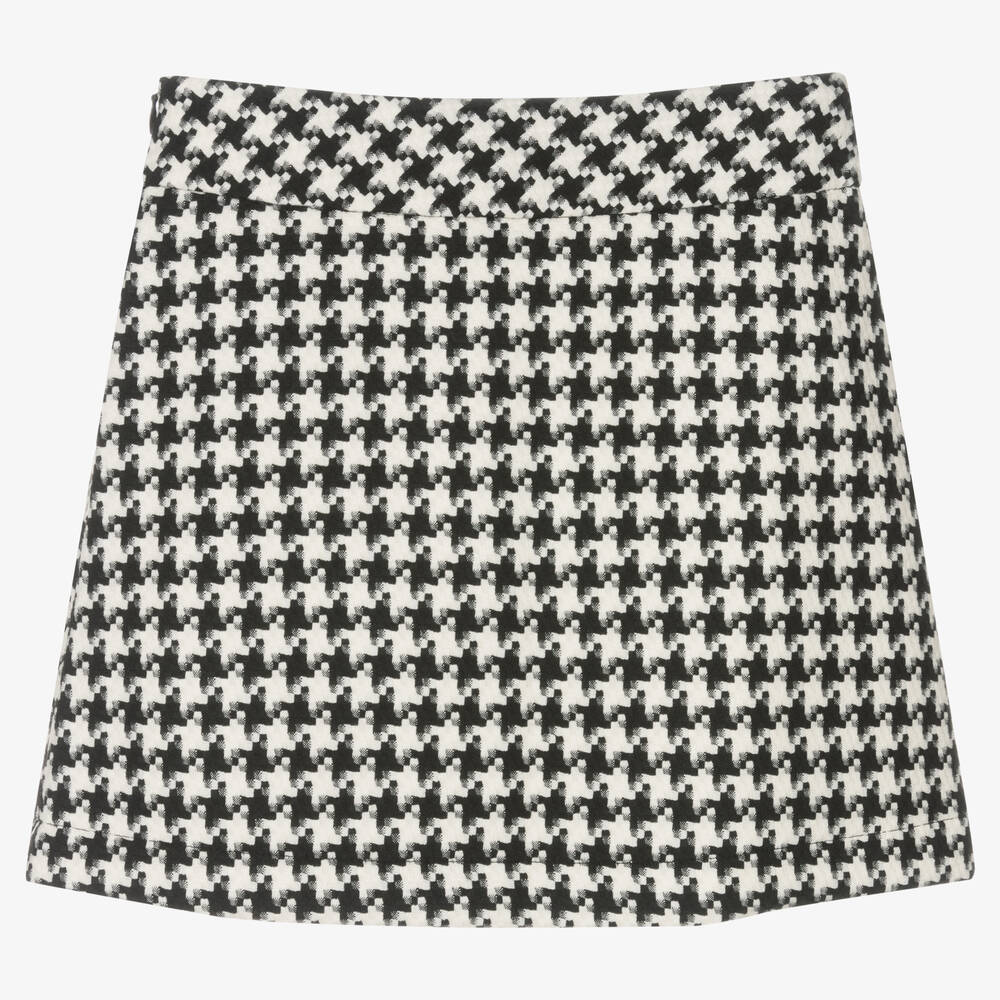 Giamo-Girls Houndstooth Skirt | Childrensalon Outlet