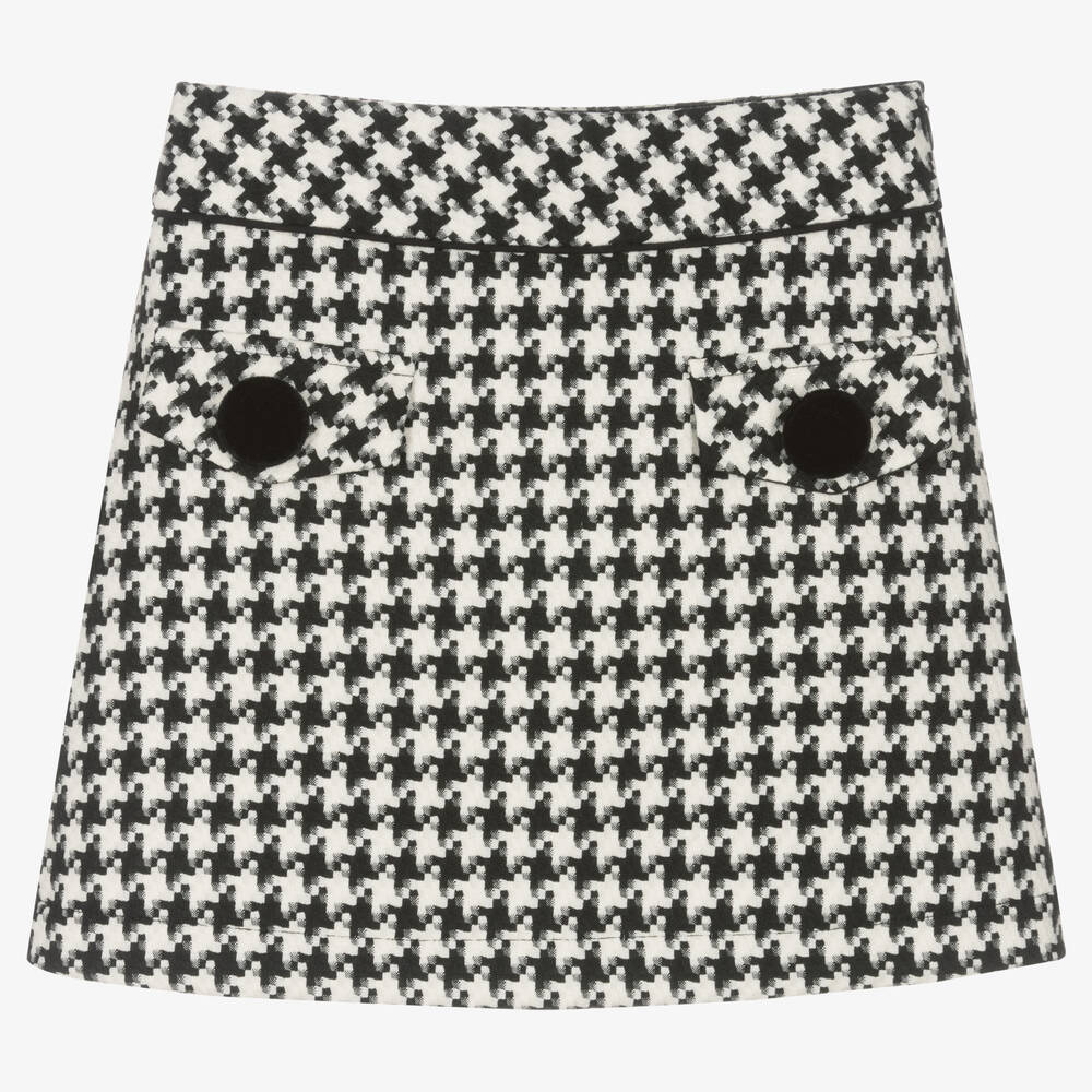 Giamo - Girls Houndstooth Skirt | Childrensalon