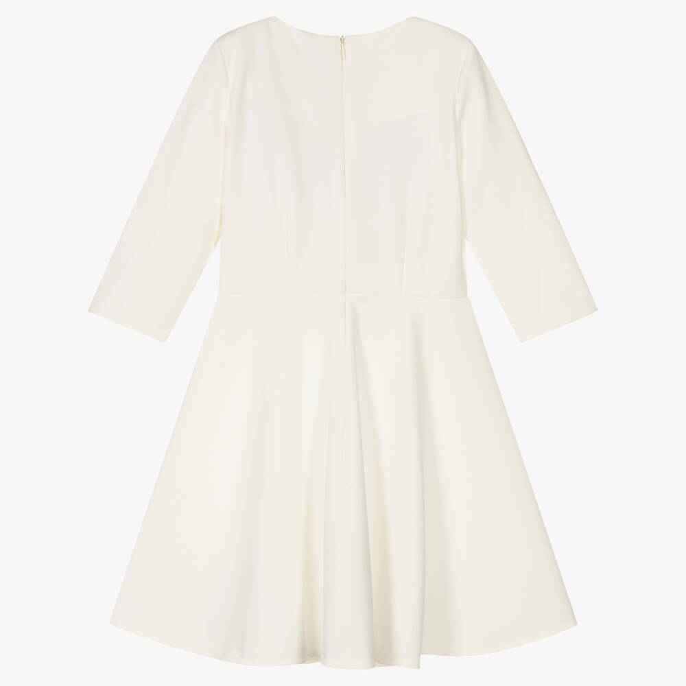 Giamo-Girls Ivory Crêpe Dress | Childrensalon Outlet