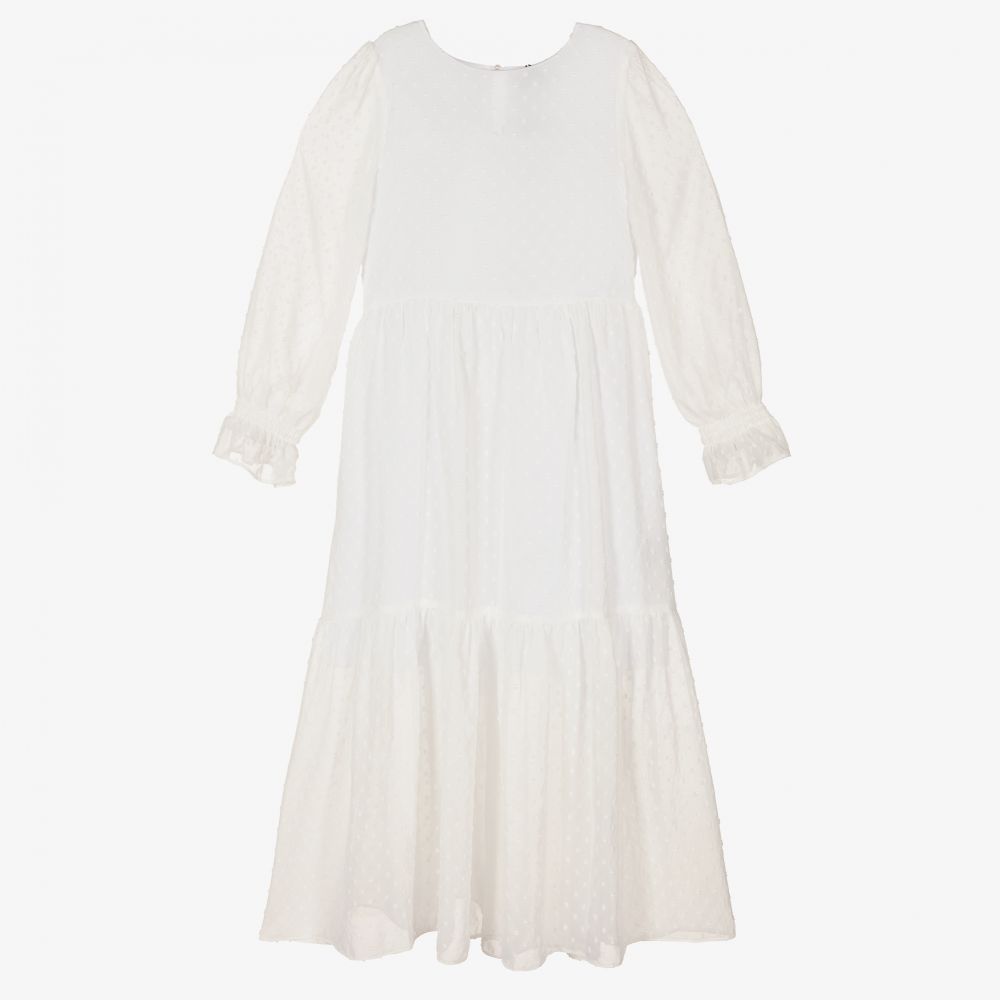 Giamo - Girls Ivory Maxi Dress | Childrensalon