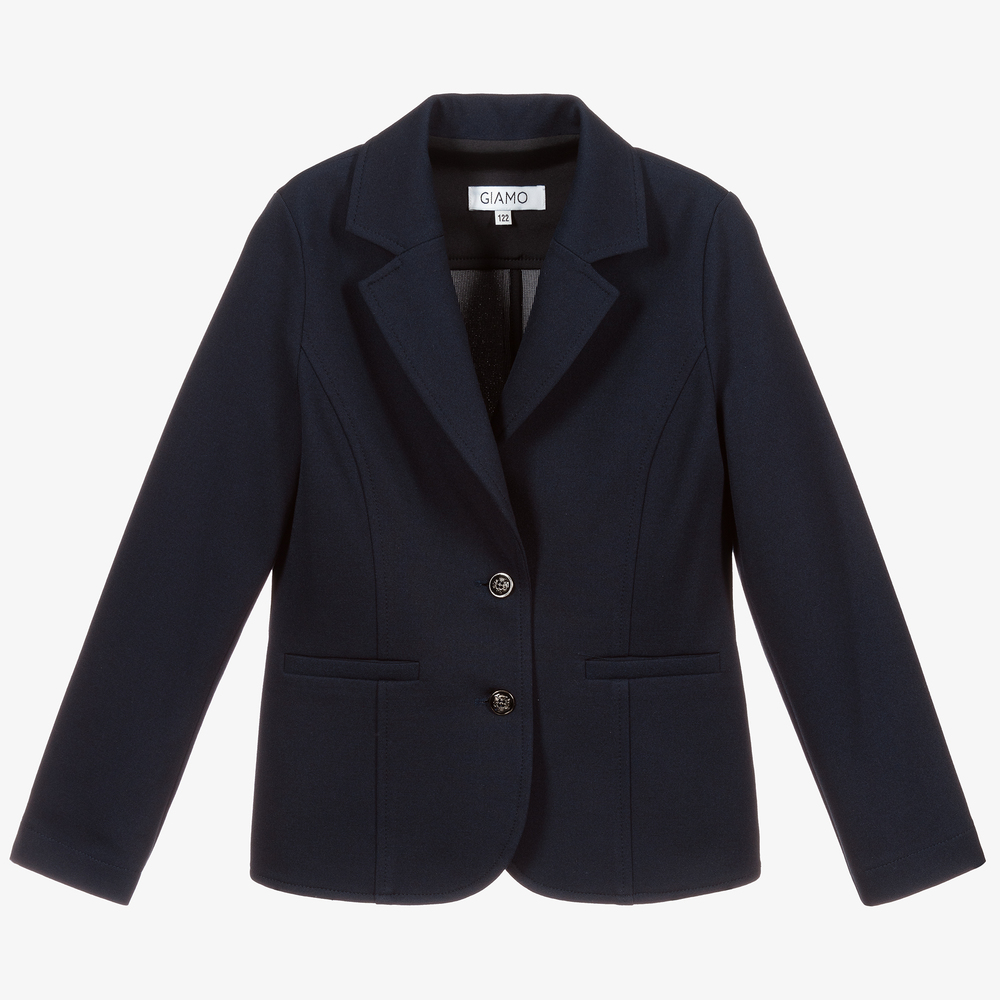 Giamo - Blazer bleu marine Fille | Childrensalon