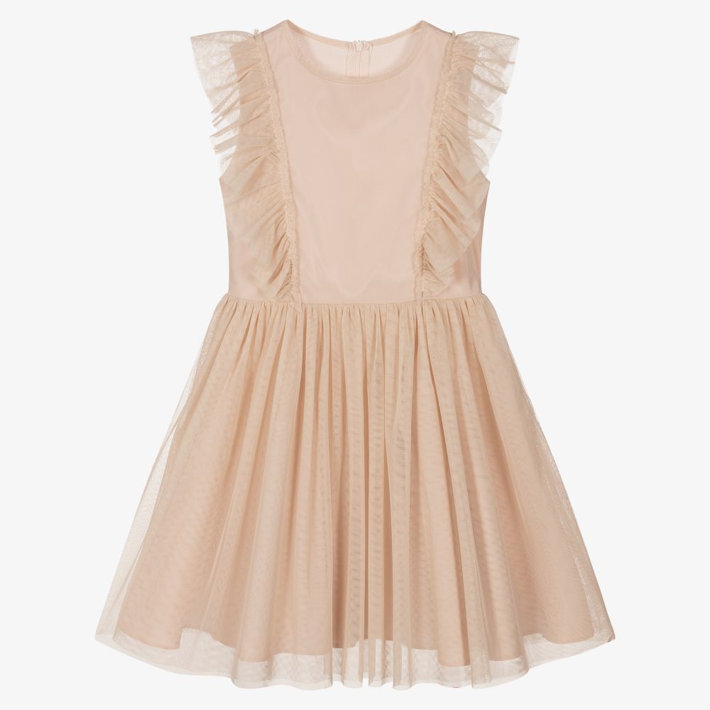 Giamo - Girls Pink Tulle Dress | Childrensalon