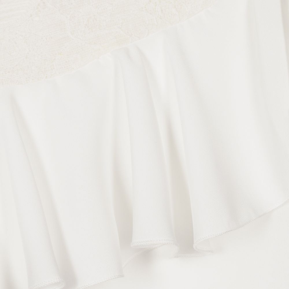 Giamo-Girls White Chiffon Blouse | Childrensalon Outlet