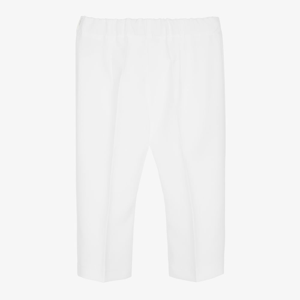 Giamо-Белые брюки для девочек | Childrensalon Outlet