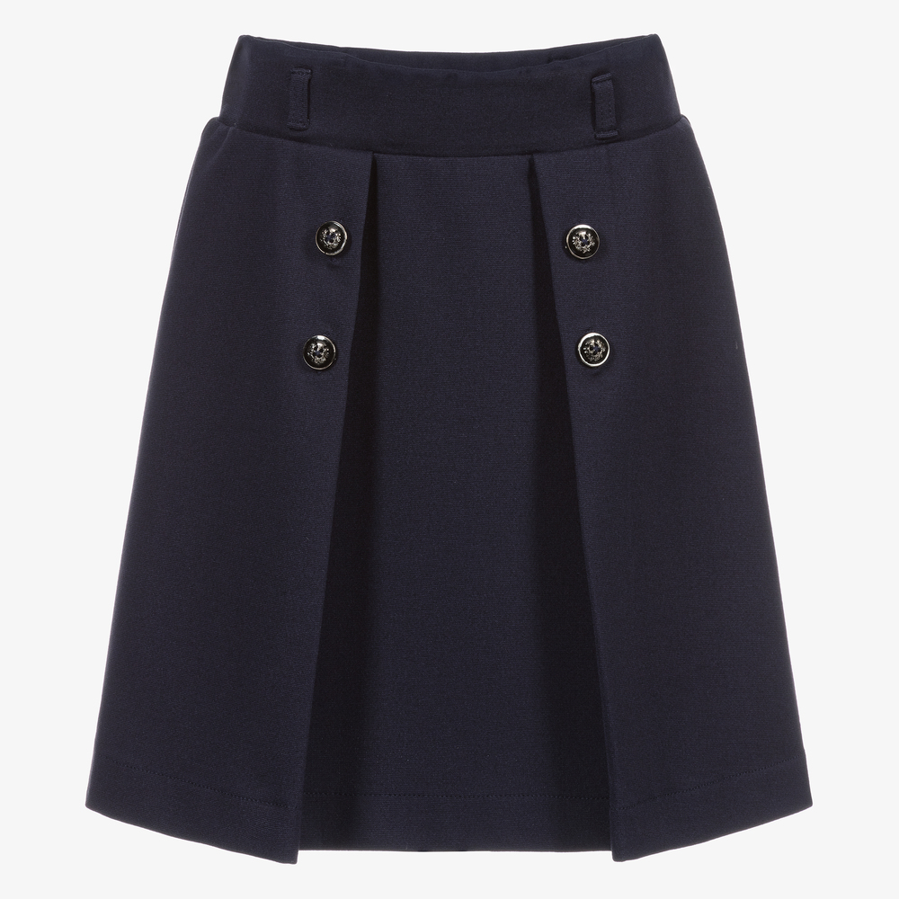 Giamo - Navy Blue Milano Skirt | Childrensalon