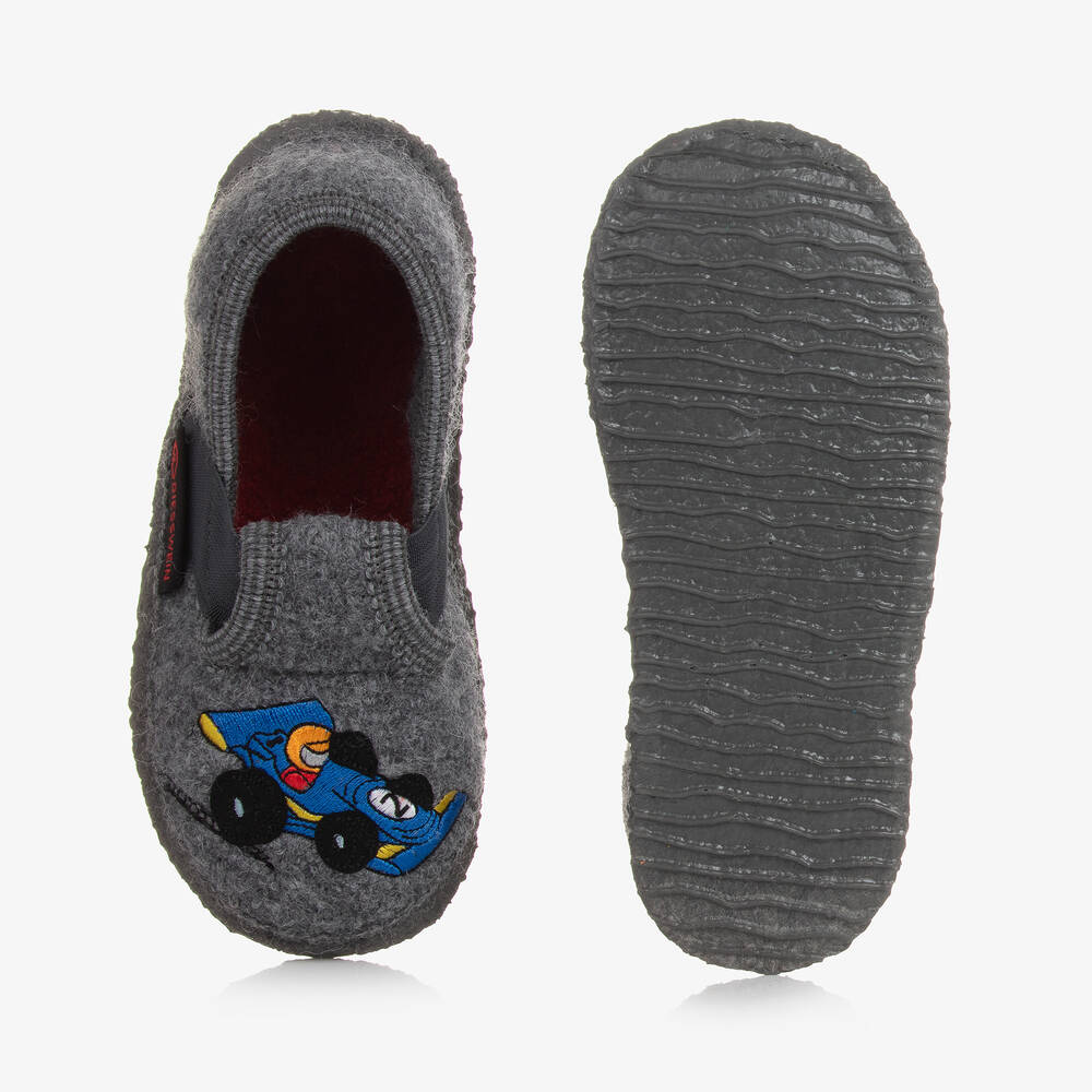 Giesswein-Серые шерстяные тапочки для мальчиков | Childrensalon Outlet