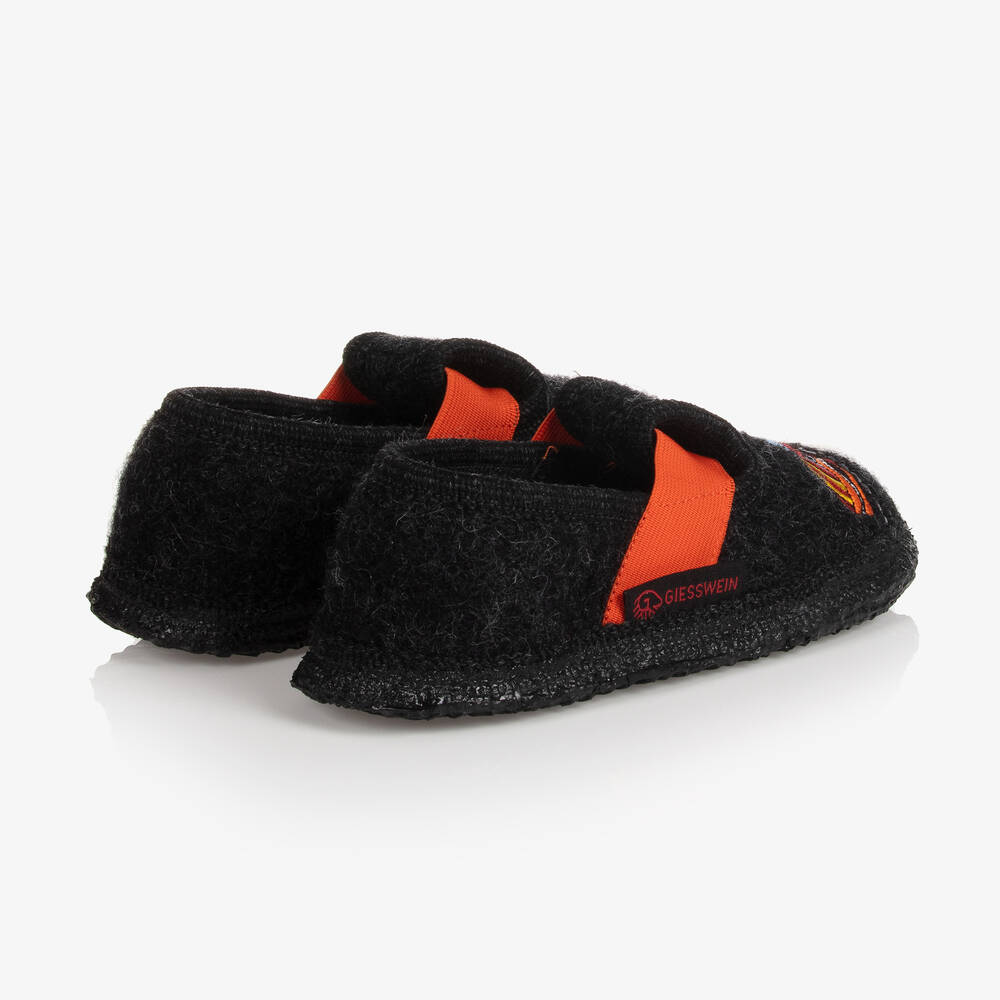 Giesswein Grey Wool Racing Car Slippers Childrensalon Outlet