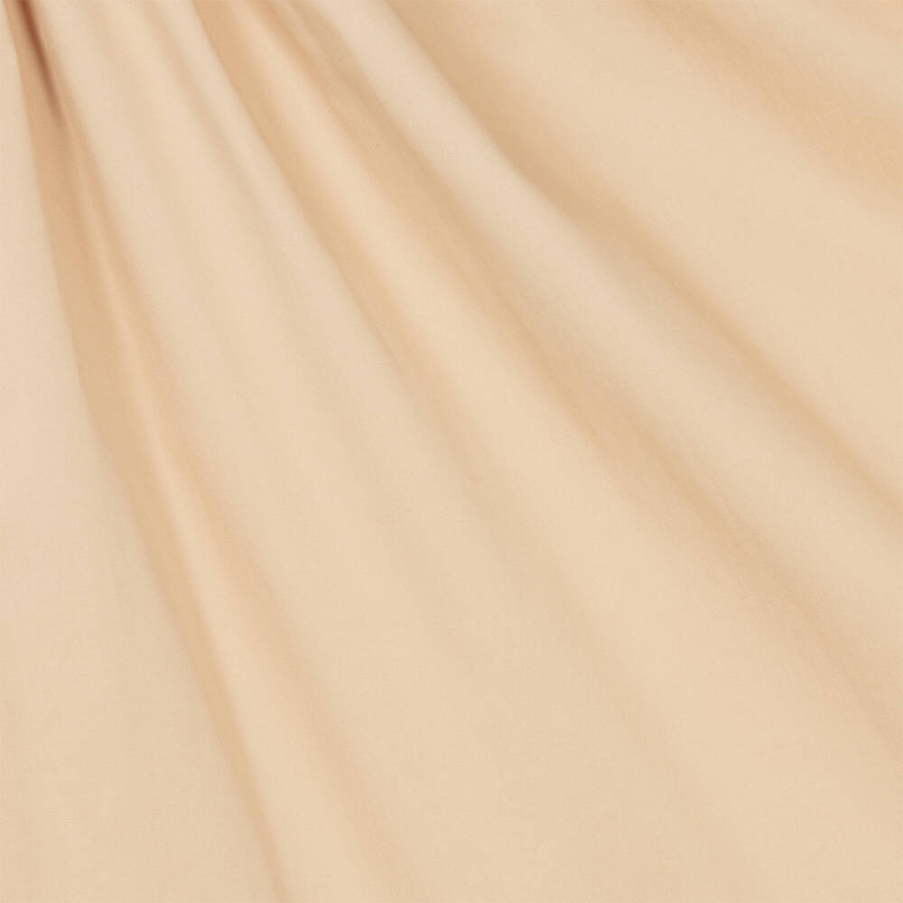 Fendi-Girls Beige FF Logo Cotton Skirt | Childrensalon Outlet