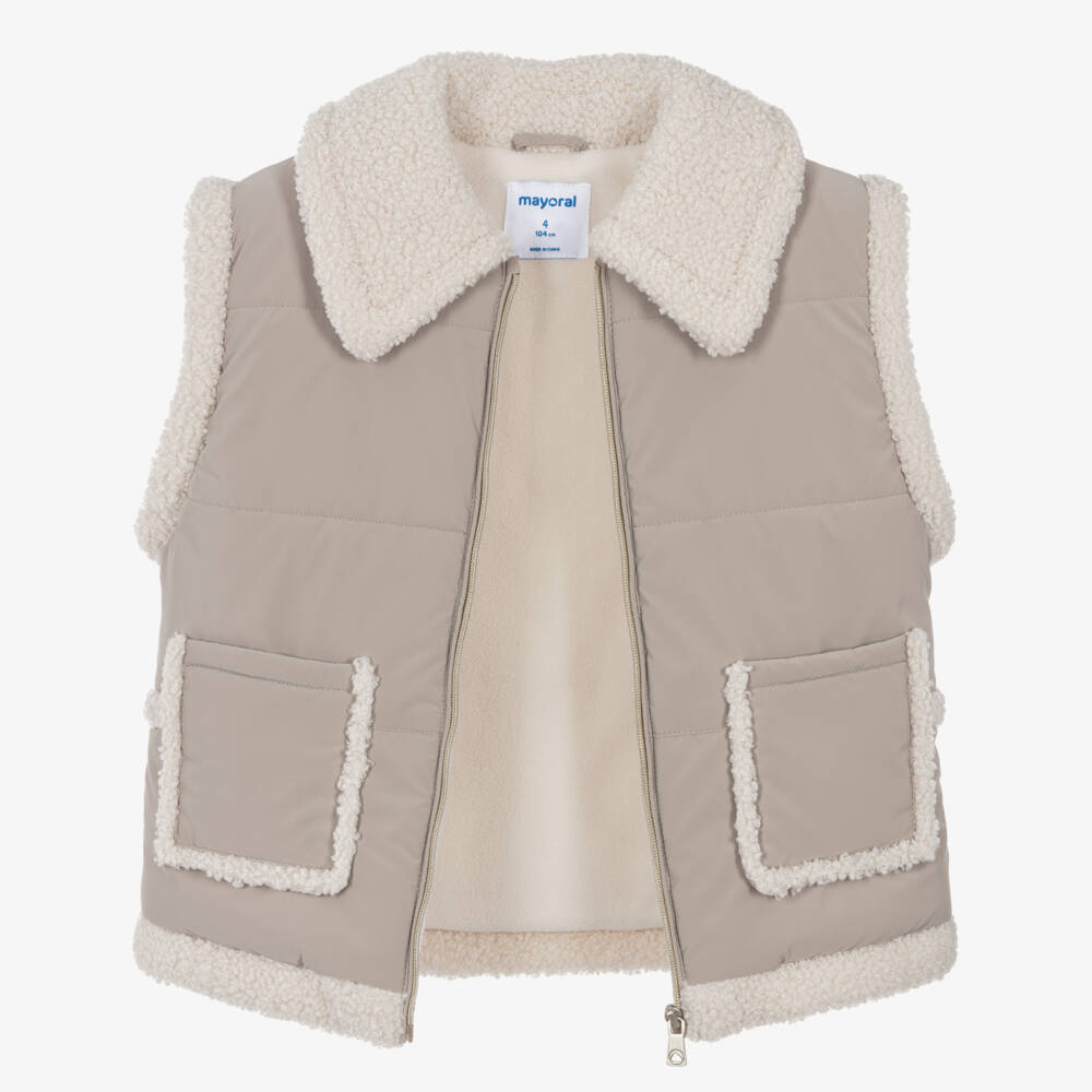 Mayoral-سترة شيربا بيج دافئة للبنات | Childrensalon Outlet