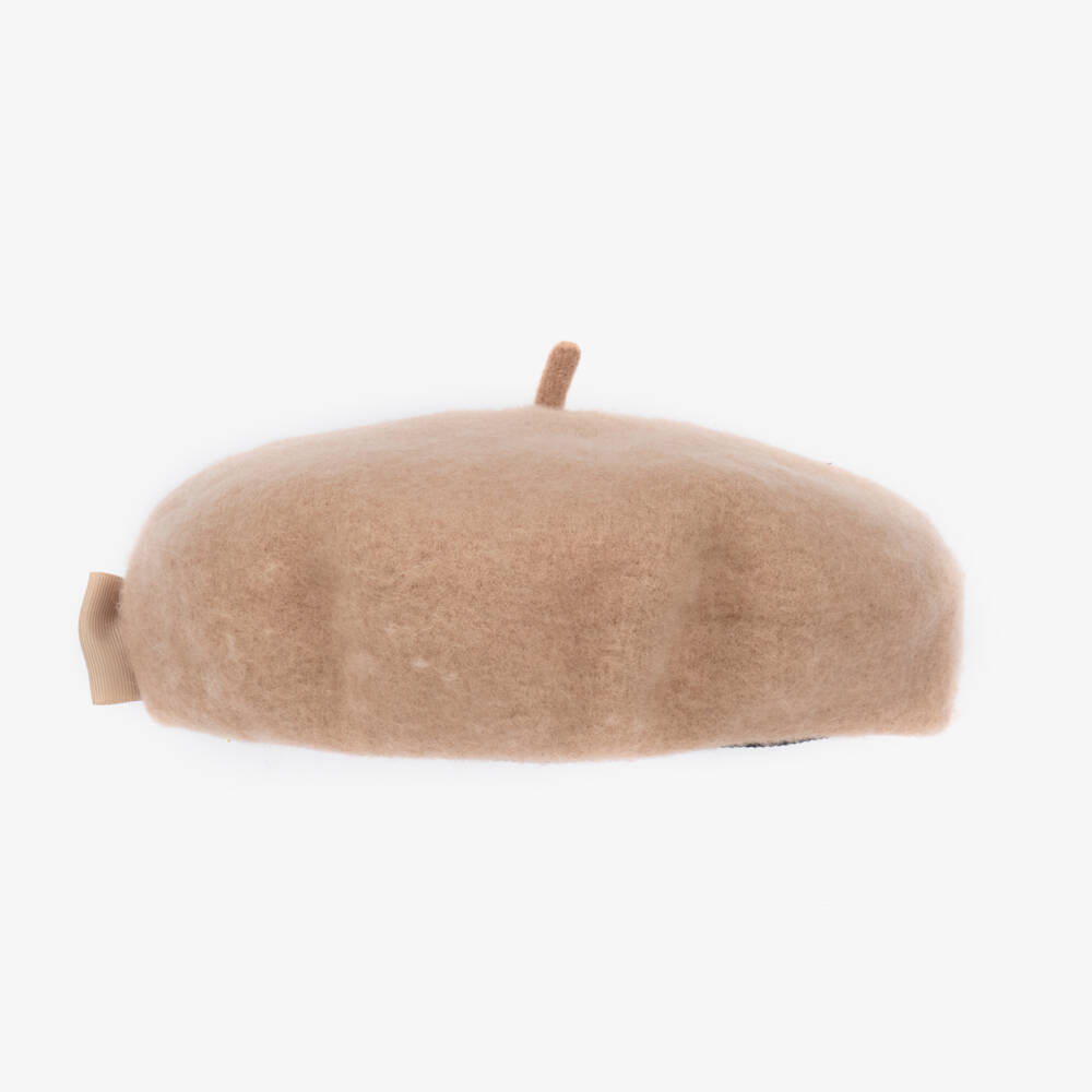 Angel's Face-Girls Beige Wool Beret | Childrensalon Outlet