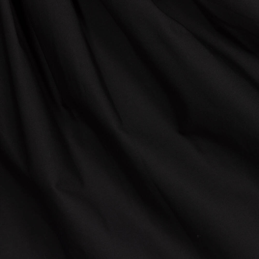 The Tiny Universe-Girls Black Cotton Poplin Sleeveless Dress | Childrensalon Outlet
