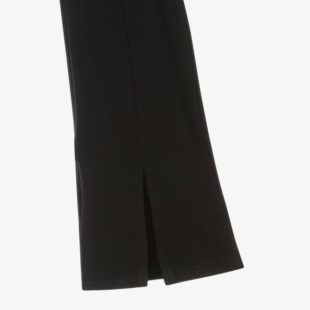 Mayoral-Girls Black Jersey Flared Leggings | Childrensalon Outlet