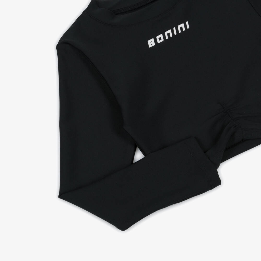 A Dee-توب قصير مجعد أسود للبنات | Childrensalon Outlet