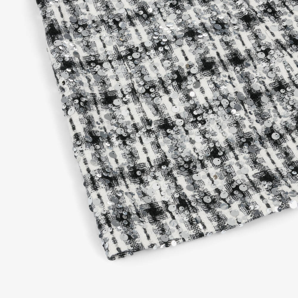 Fun & Fun-Girls Black Milano Jersey Sequin Dress | Childrensalon Outlet