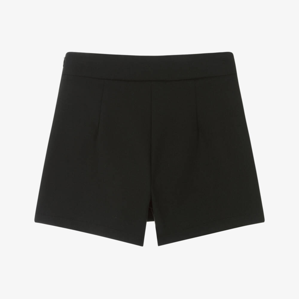 Mayoral-Girls Black Milano Jersey Skort with Ring Details | Childrensalon Outlet