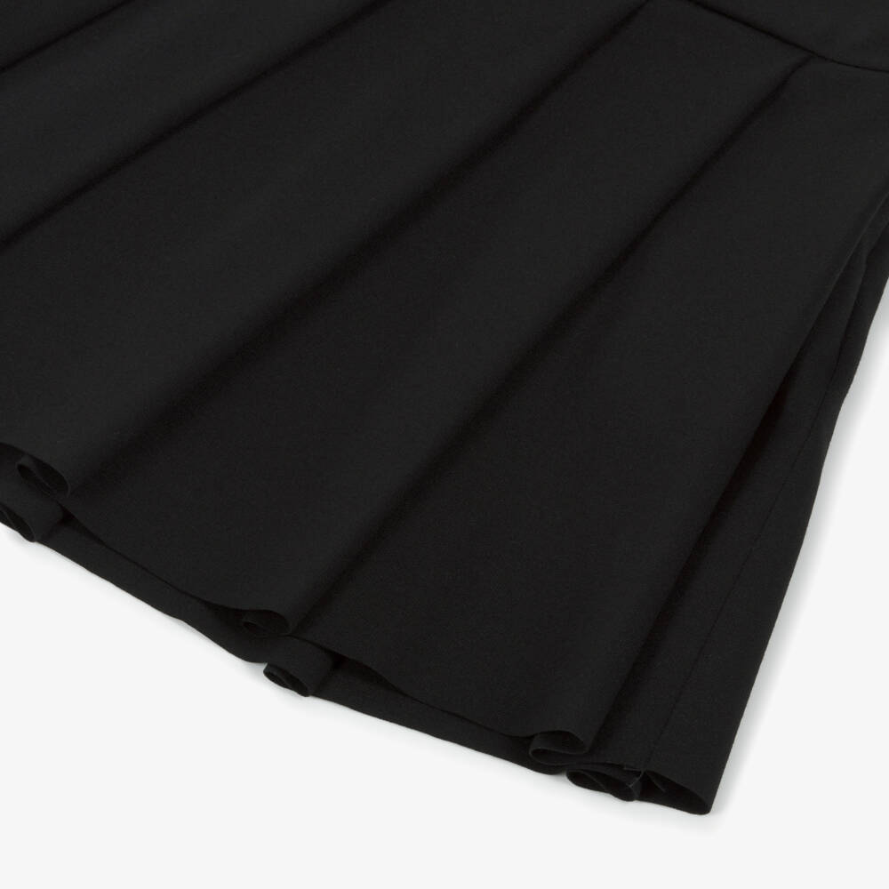 Elsy-Girls Black Pleated Milano Jersey Skirt | Childrensalon Outlet