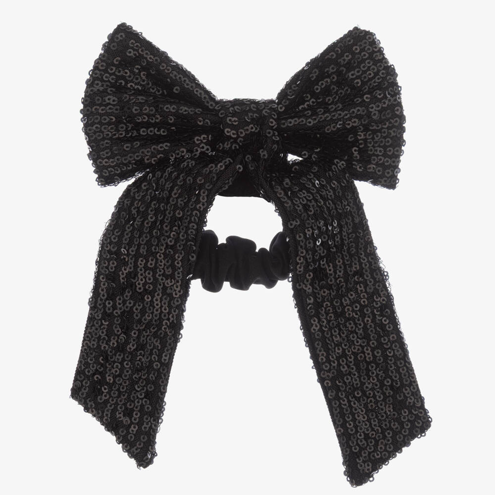 Patachou-ربطة شعر سوداء براقة للبنات | Childrensalon Outlet