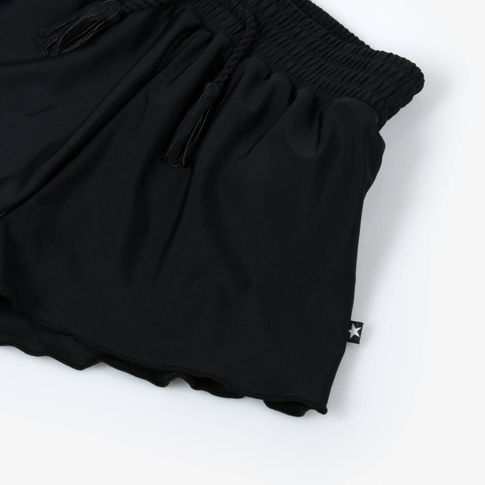 Molo-Girls Black Swim Shorts (UPF50+) | Childrensalon Outlet