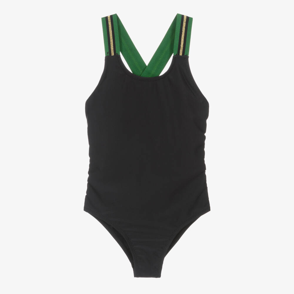 Molo-Girls Black Swimsuit (UPF50+) | Childrensalon Outlet