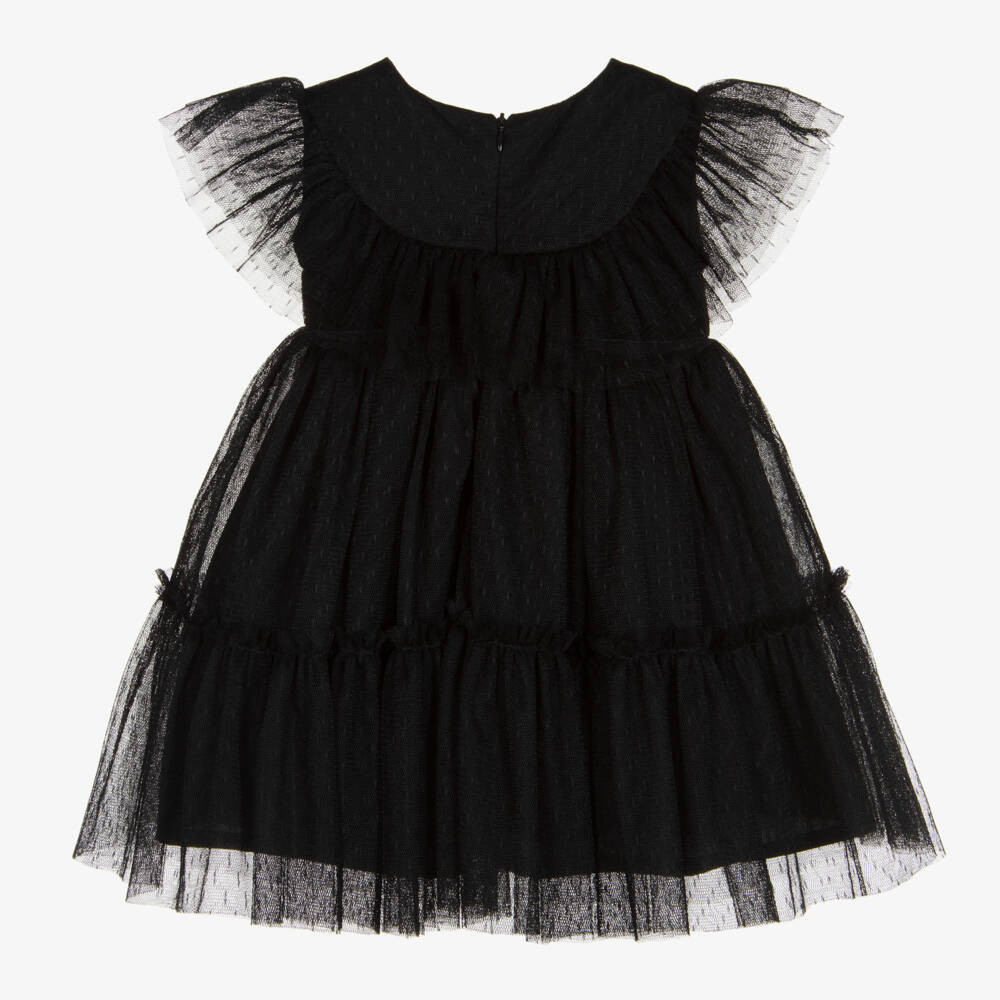Phi Clothing-Girls Black Tulle Dress | Childrensalon Outlet