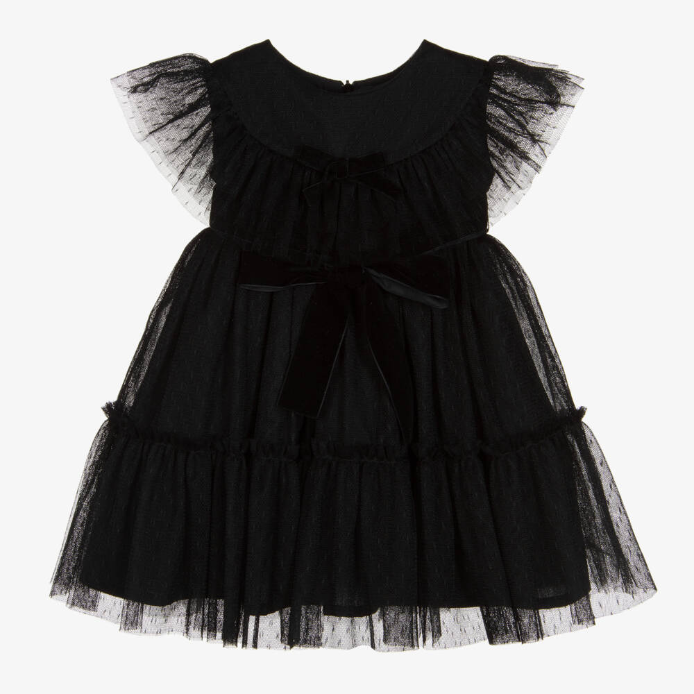 Phi Clothing-Girls Black Tulle Dress | Childrensalon Outlet